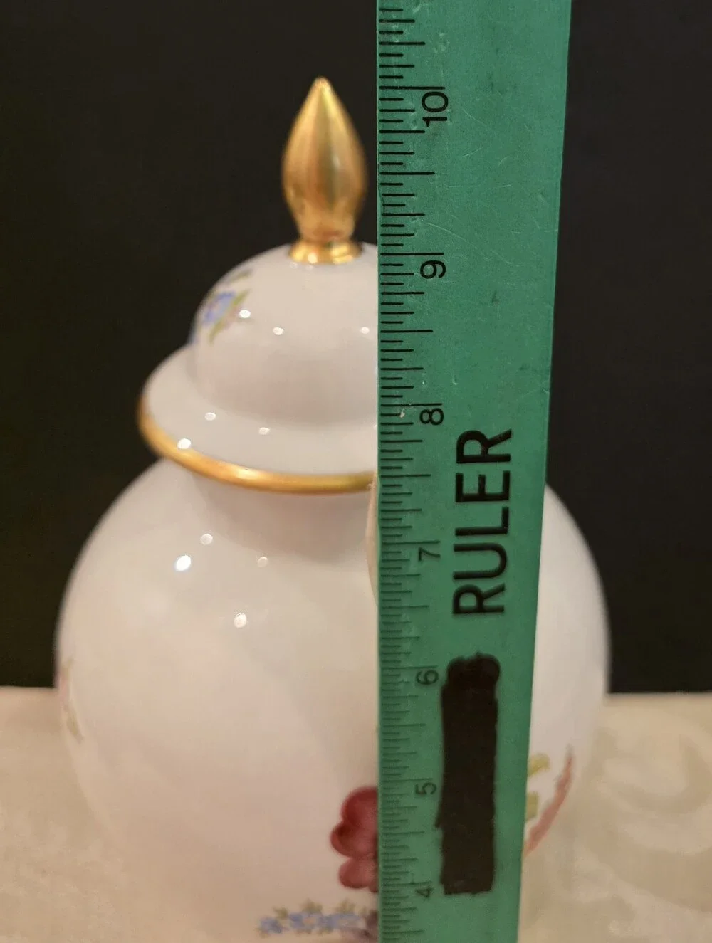 Vintage House of Goebel Bavaria Porcelain Lidded Urn/ Ginger Jar Handpainted